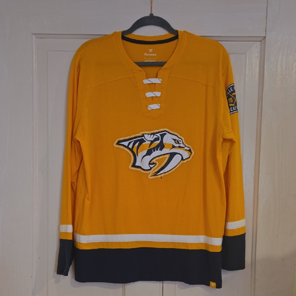 Fanatics Gold and Black Hockey Jersey